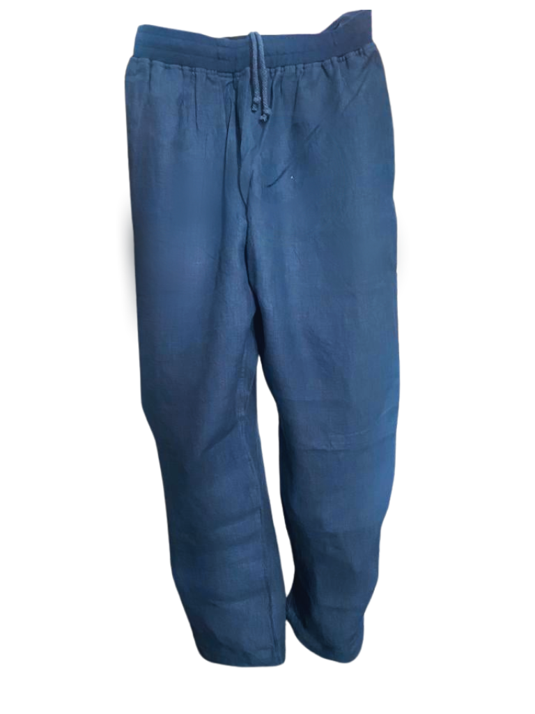 Royal Blue Cotton Pants - Hangrr