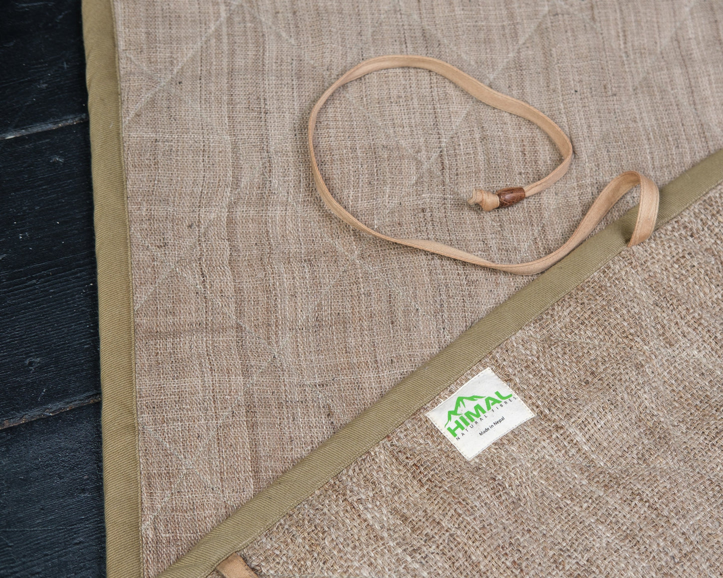 Quilted Handwoven Nettle and Hemp Yoga Mat