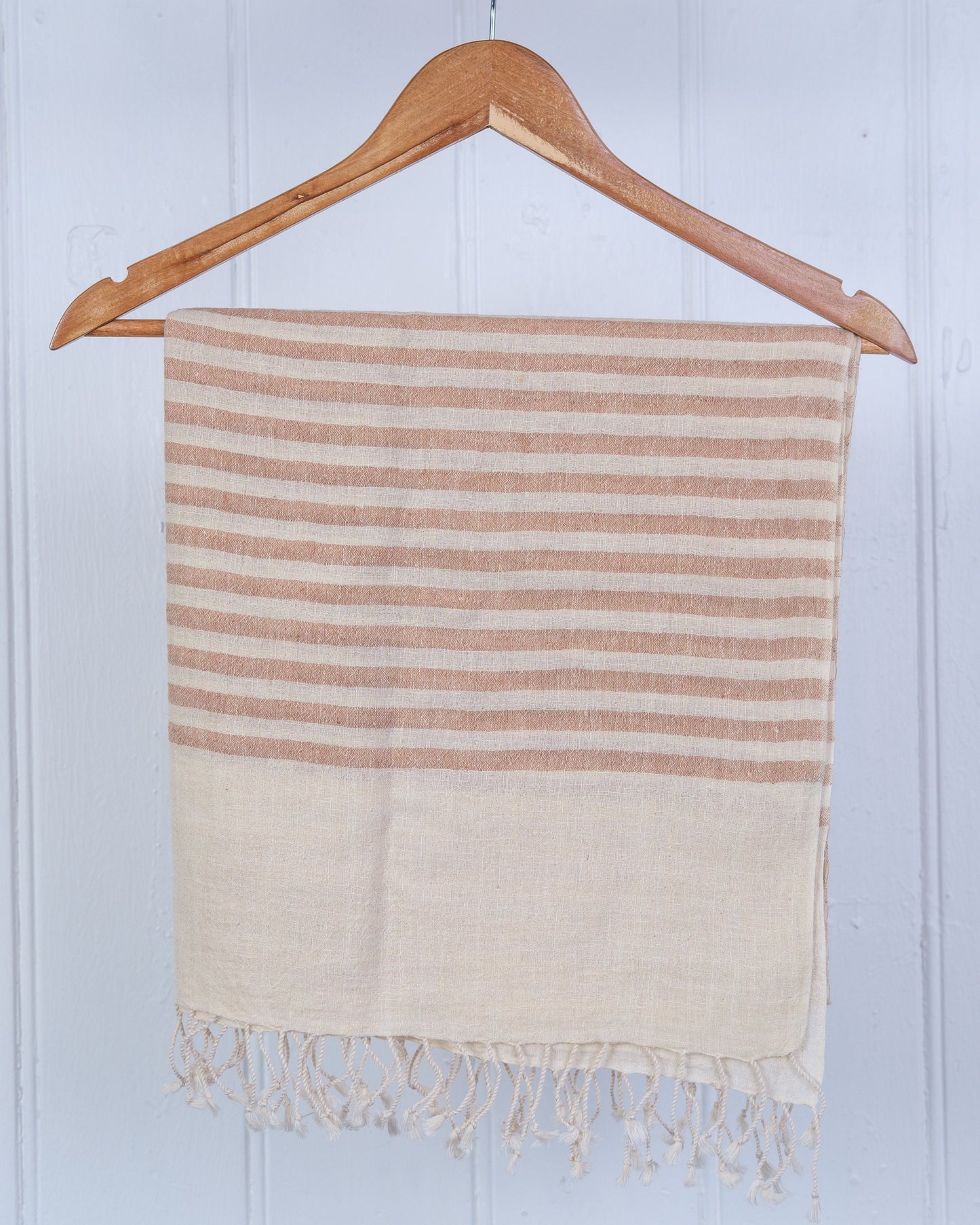 Organic Hemp and Cotton Shawl, available in orange, blue, green and grey