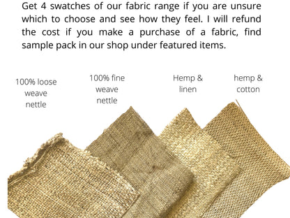 Hemp and linen fabric