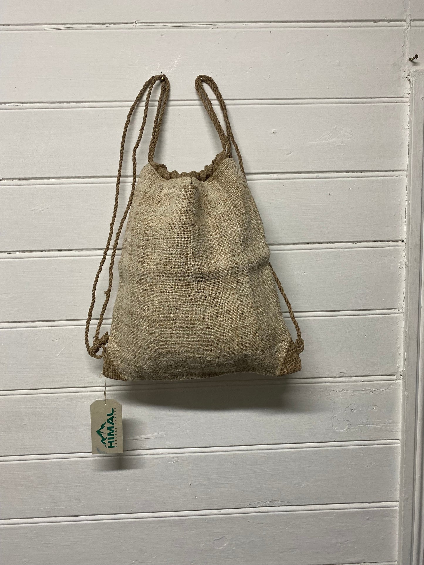 100% Hemp tote & drawstring bag with handle